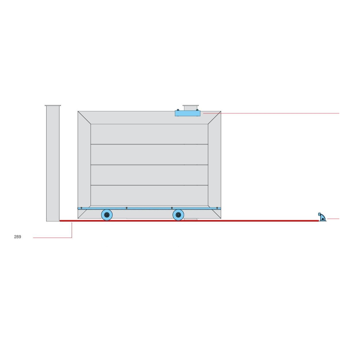 BINARIO RAPIDO m 3 sp. 3 mm ø 19 ZINCATO A STOPPARE