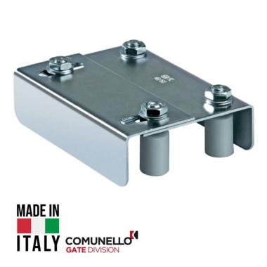 PIASTRA GUIDA PER CANCELLO SCORREVOLE REGOLABILE ART. 255-220 con OLIVE ø 30