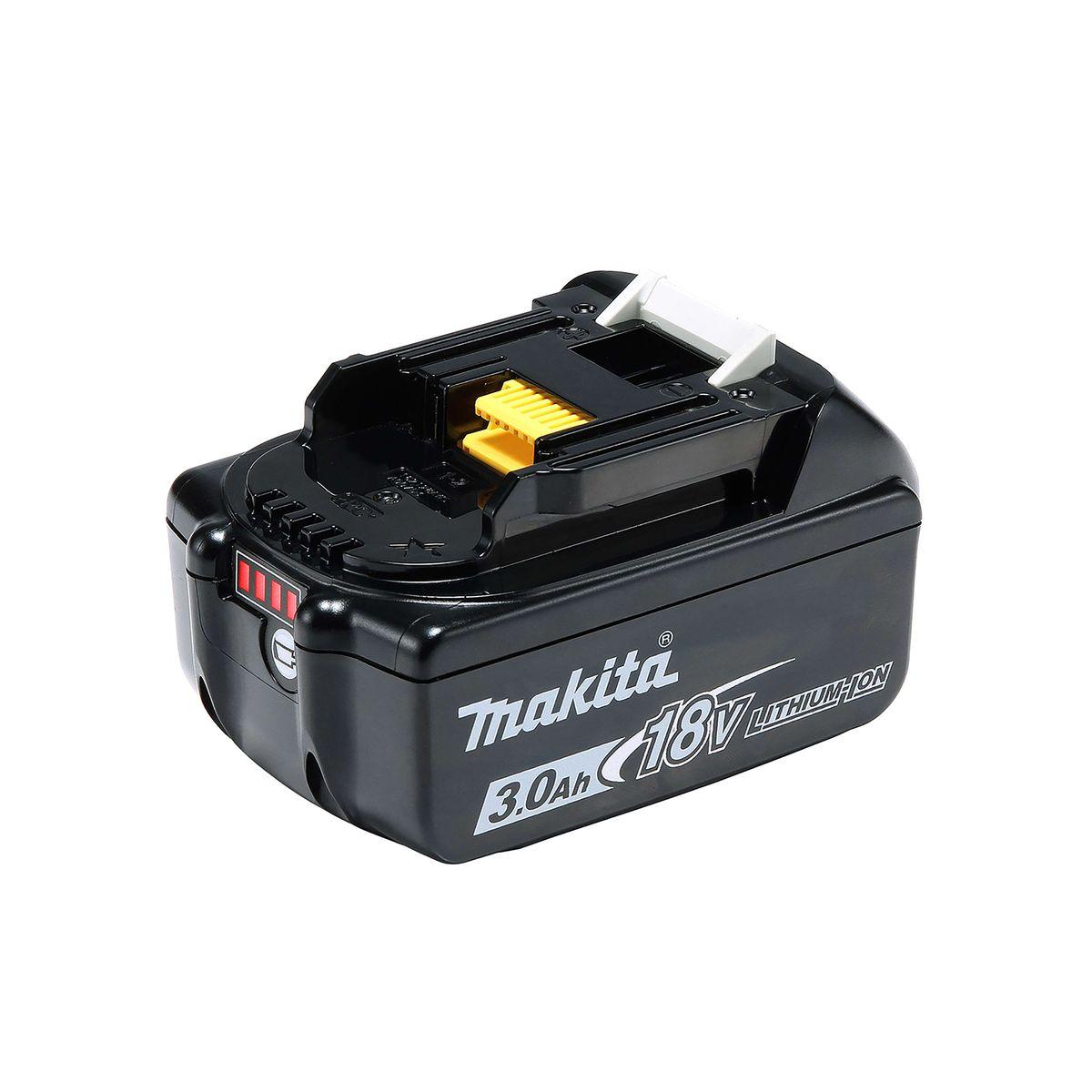 MAKITA BATTERIA 18V CON INDICATORE DI CARICA LED 3Ah BL1830B