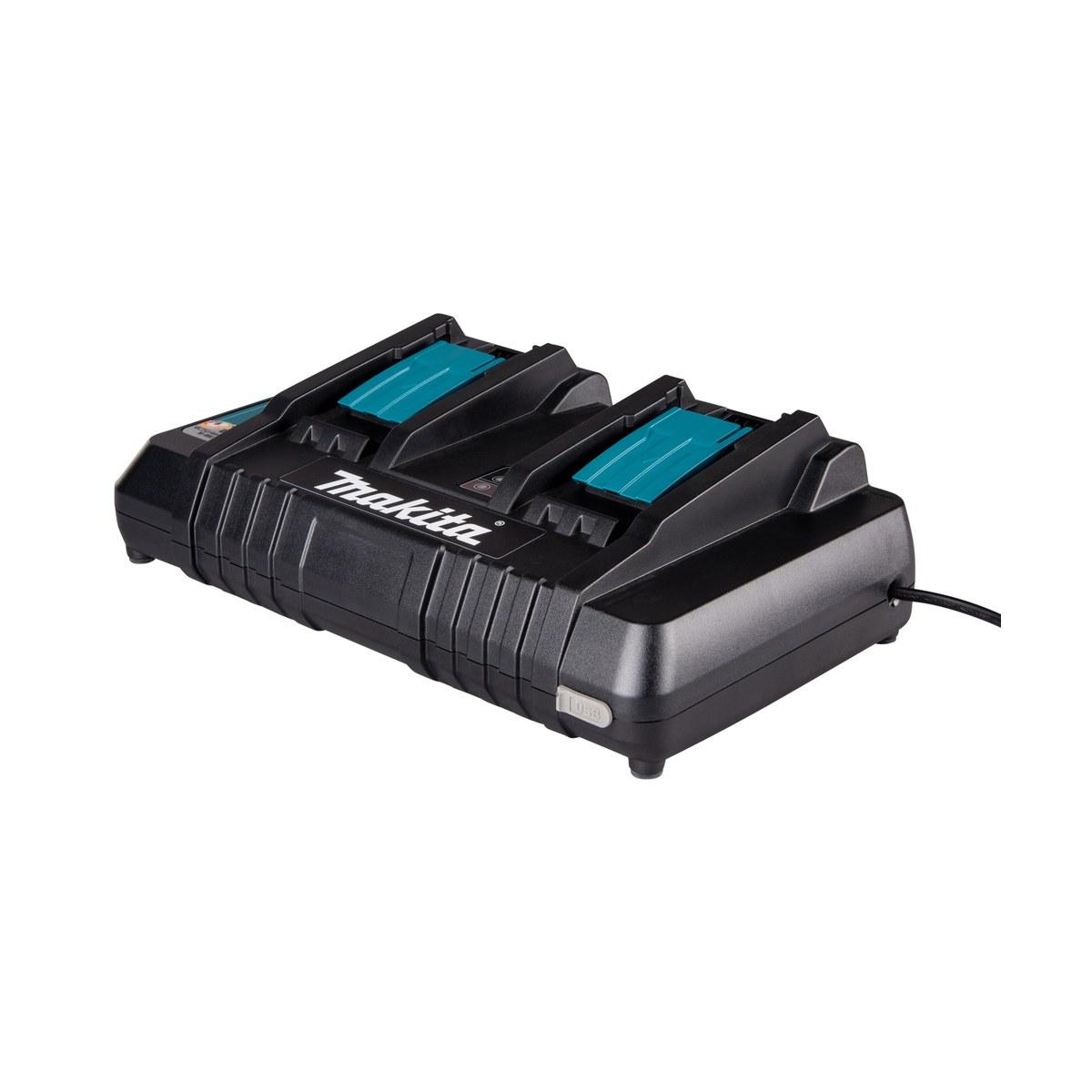 Makita caricatore rapido 18v doppia slot caricabatterie dc18rd