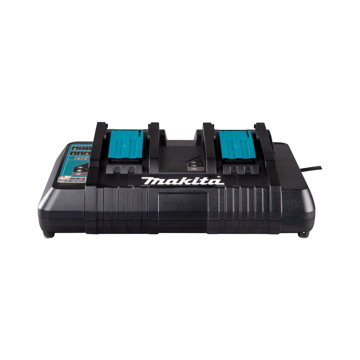 Makita caricatore rapido 18v doppia slot caricabatterie dc18rd