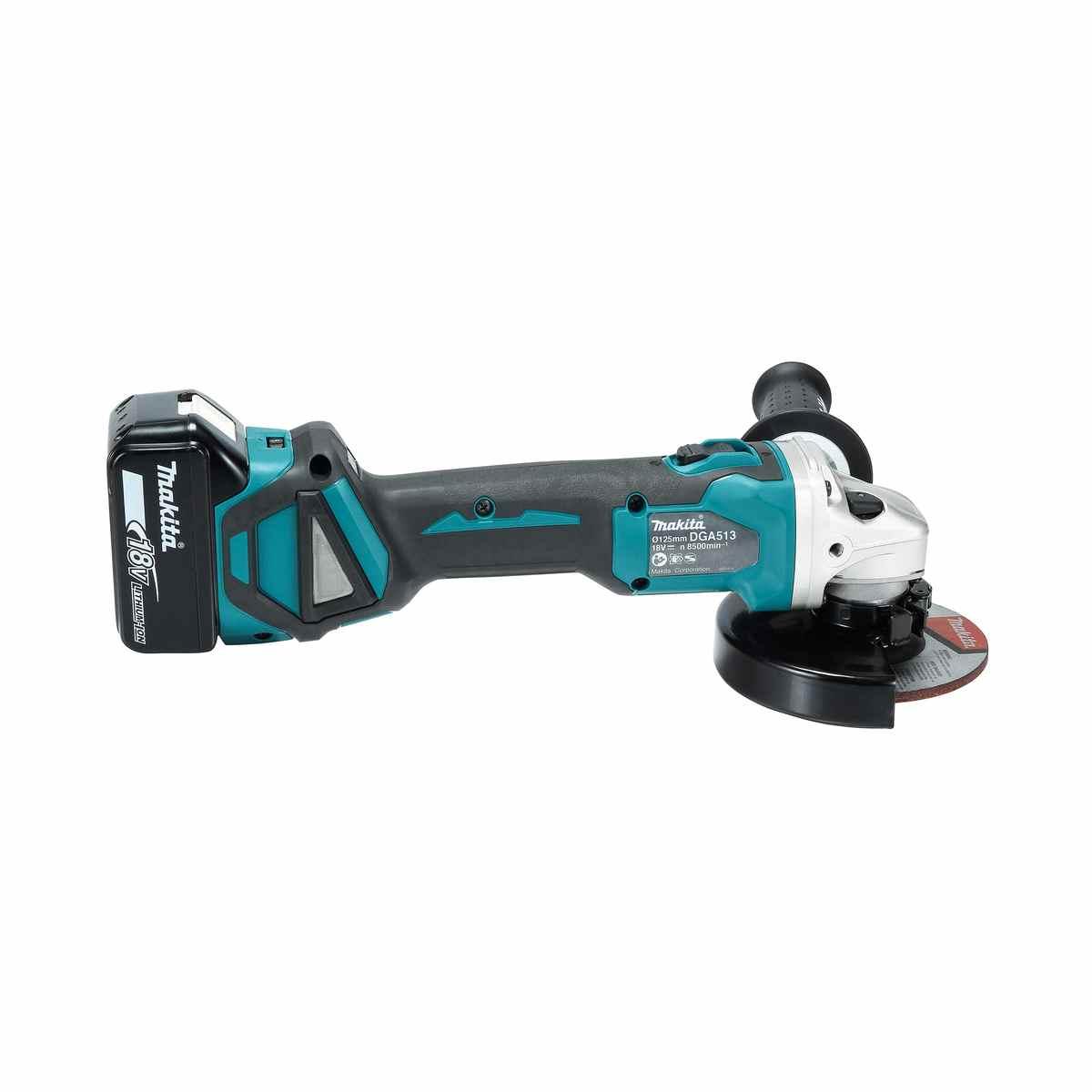 MAKITA DGA513Z SMERIGLIATRICE ANGOLARE 125mm 18V BRUSHLESS SOLO CORPO