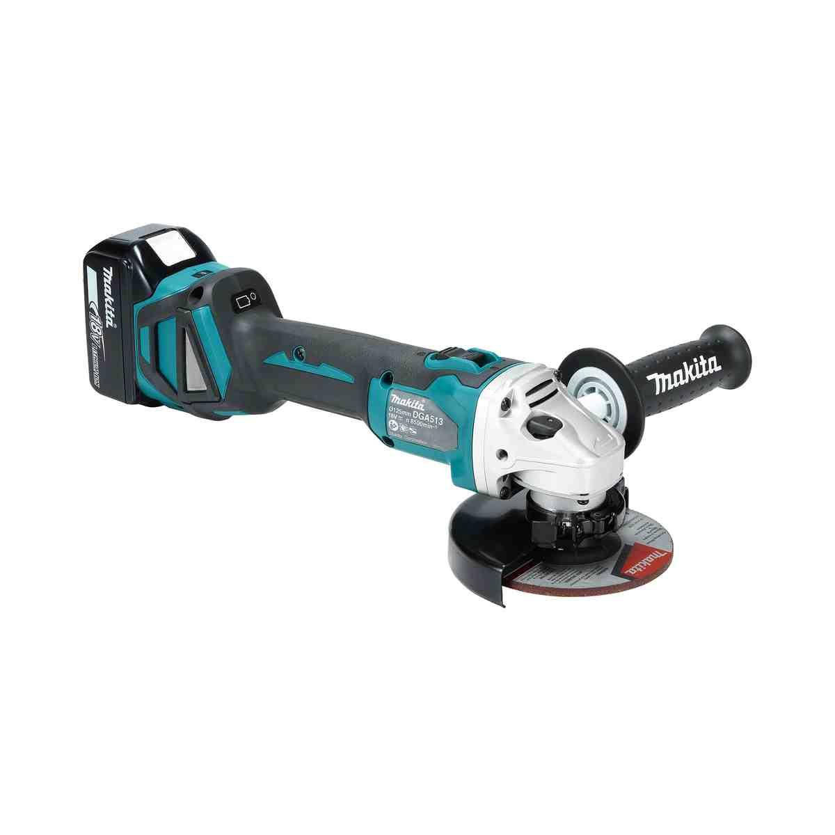 MAKITA DGA513Z SMERIGLIATRICE ANGOLARE 125mm 18V BRUSHLESS SOLO CORPO