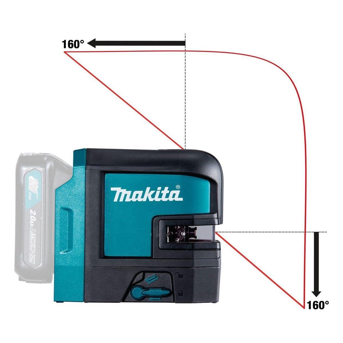 Makita livella laser a batteria 12v 2 linee sk105dz solo corpo in borsa
