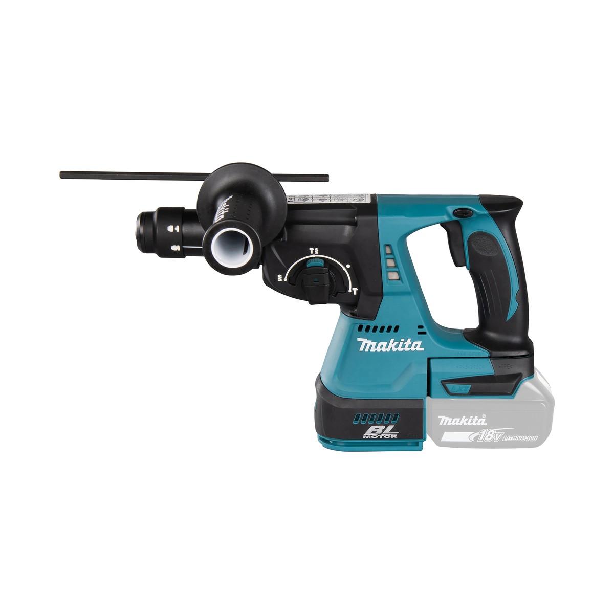 MAKITA TASSELLATORE A BATTERIA 18V BRUSHLESS 3 FUNZIONI DHR243RTJ CON 2 BATTERIE BL1850B 5Ah E CARICATORE DC18RC IN VALIGIA MAKPAC