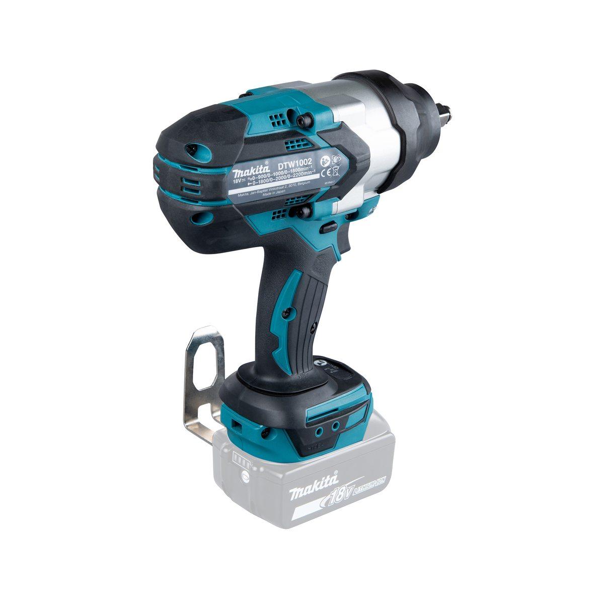 MAKITA AVVITATORE AD IMPULSI 1200Nm A BATTERIA 18V DTW1002ZJ SOLO CORPO IN VALIGIA MAKPAC