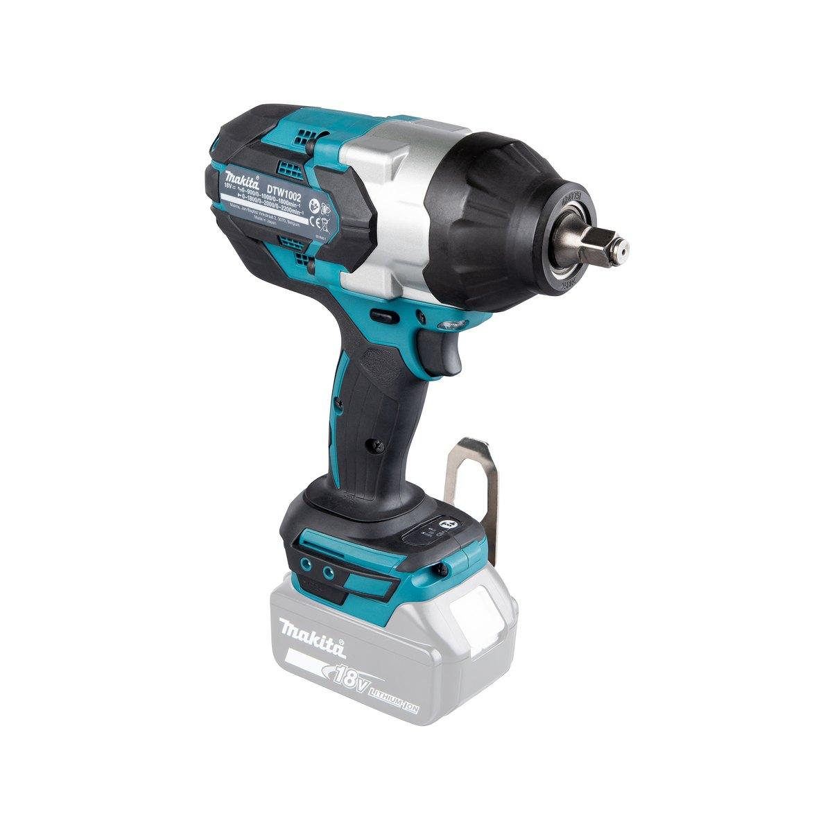 MAKITA AVVITATORE AD IMPULSI 1200Nm A BATTERIA 18V DTW1002ZJ SOLO CORPO IN VALIGIA MAKPAC