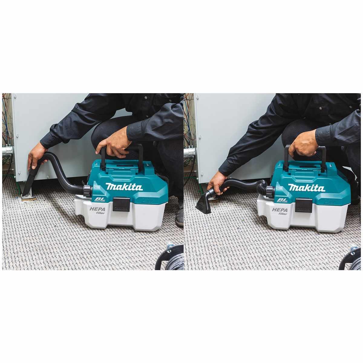Makita  aspirapolvere portatile a batteria 18v brushless dvc750lzx1 solo corpo