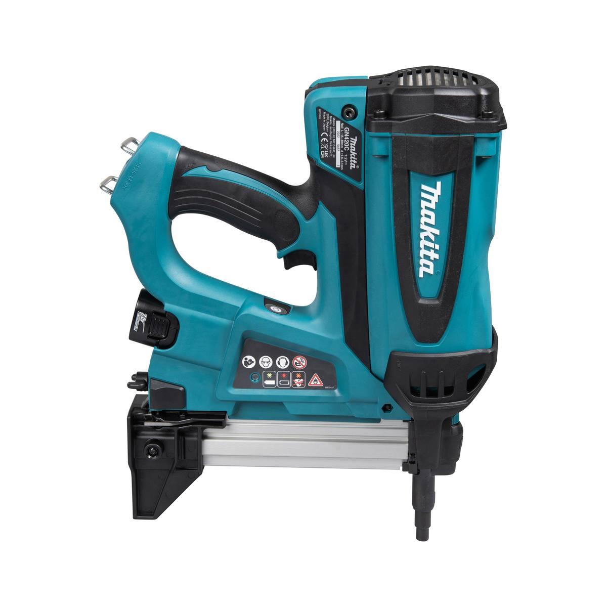 MAKITA CHIODATRICE A GAS PER CALCESTRUZZO GN420CLSE 15-40mm CON 2 BATTERIE 1Ah 7,2V