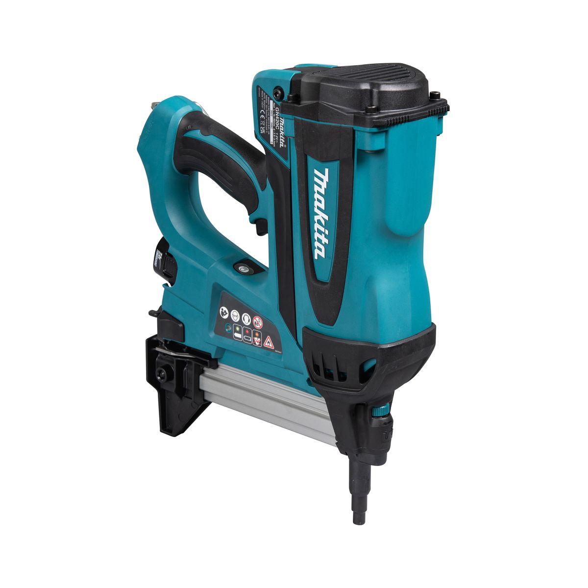 MAKITA CHIODATRICE A GAS PER CALCESTRUZZO GN420CLSE 15-40mm CON 2 BATTERIE 1Ah 7,2V
