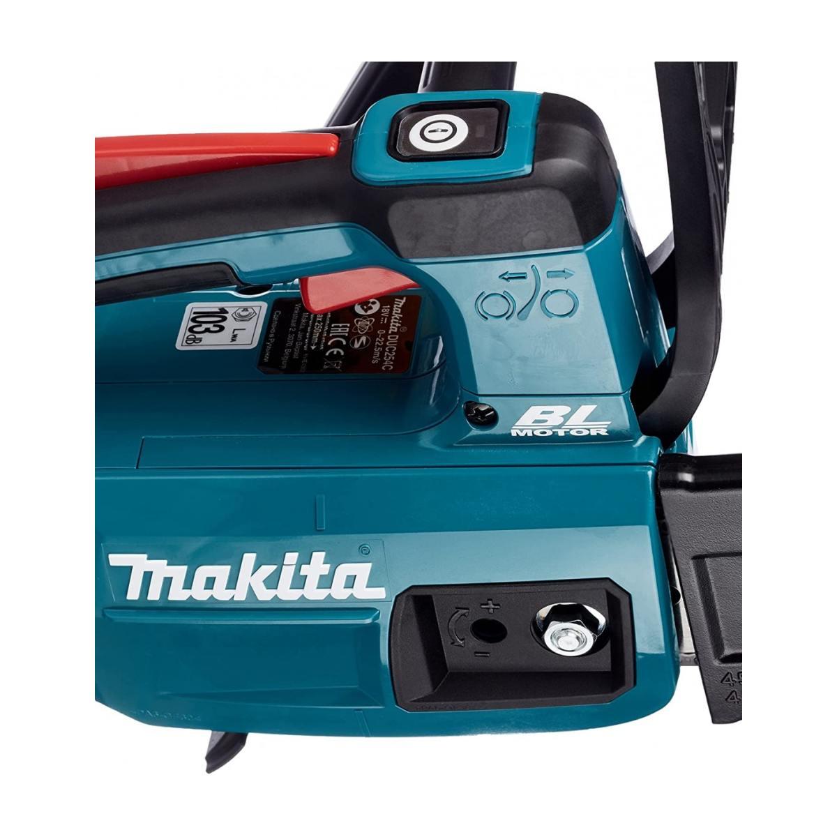 MAKITA MOTOSEGA  DA POTATURA  A BATTERIA 18V BARRA 25cm BRUSHLESS DUC254Z SOLO CORPO
