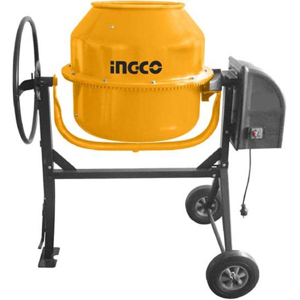 Ingco betoniera elettrica 180l 800w impastatrice per cemento cm30-1e