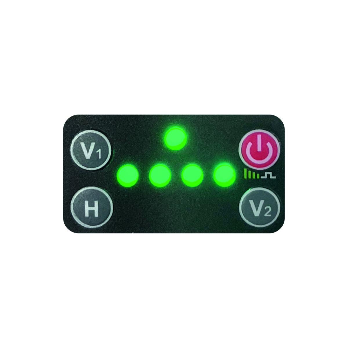 Metrica livella laser 3d green mini 360° orizzontale verticale 3 linee luce verde con batteria litio e cavo ricarica