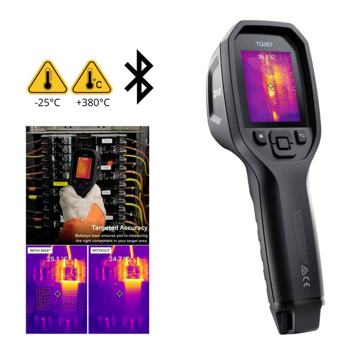 Flir termocamera infrarossi tg267 19.200 pixel  -25°c/+380°c bluetooth  e torcia led integrata