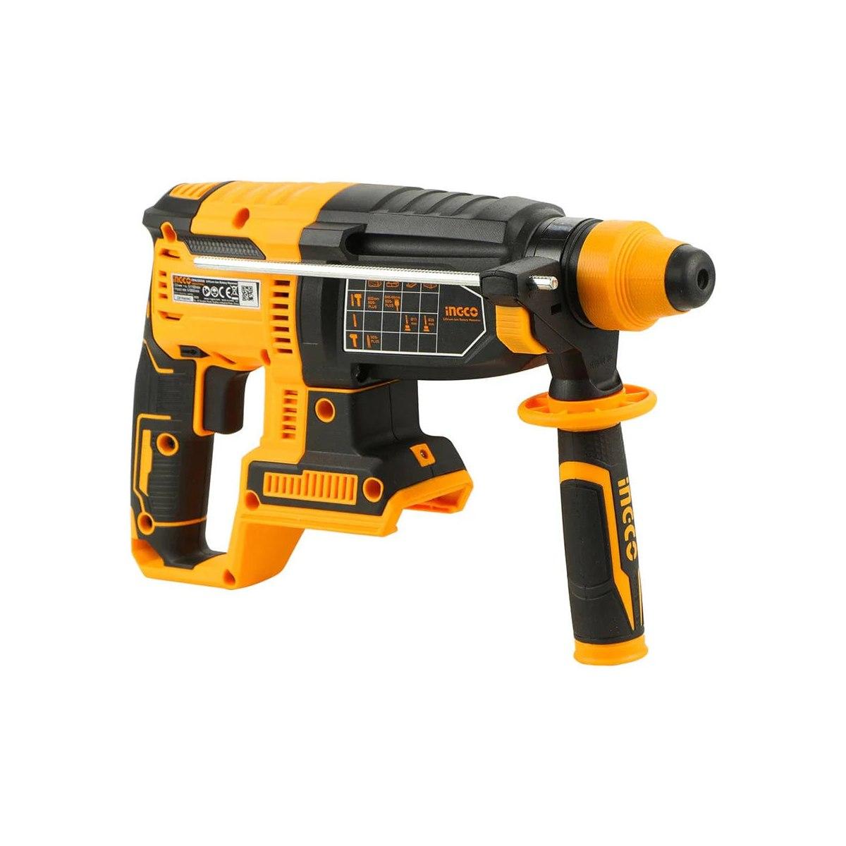 Ingco martello demolitore a batteria 20v crhli20228 brushless in valigia solo corpo