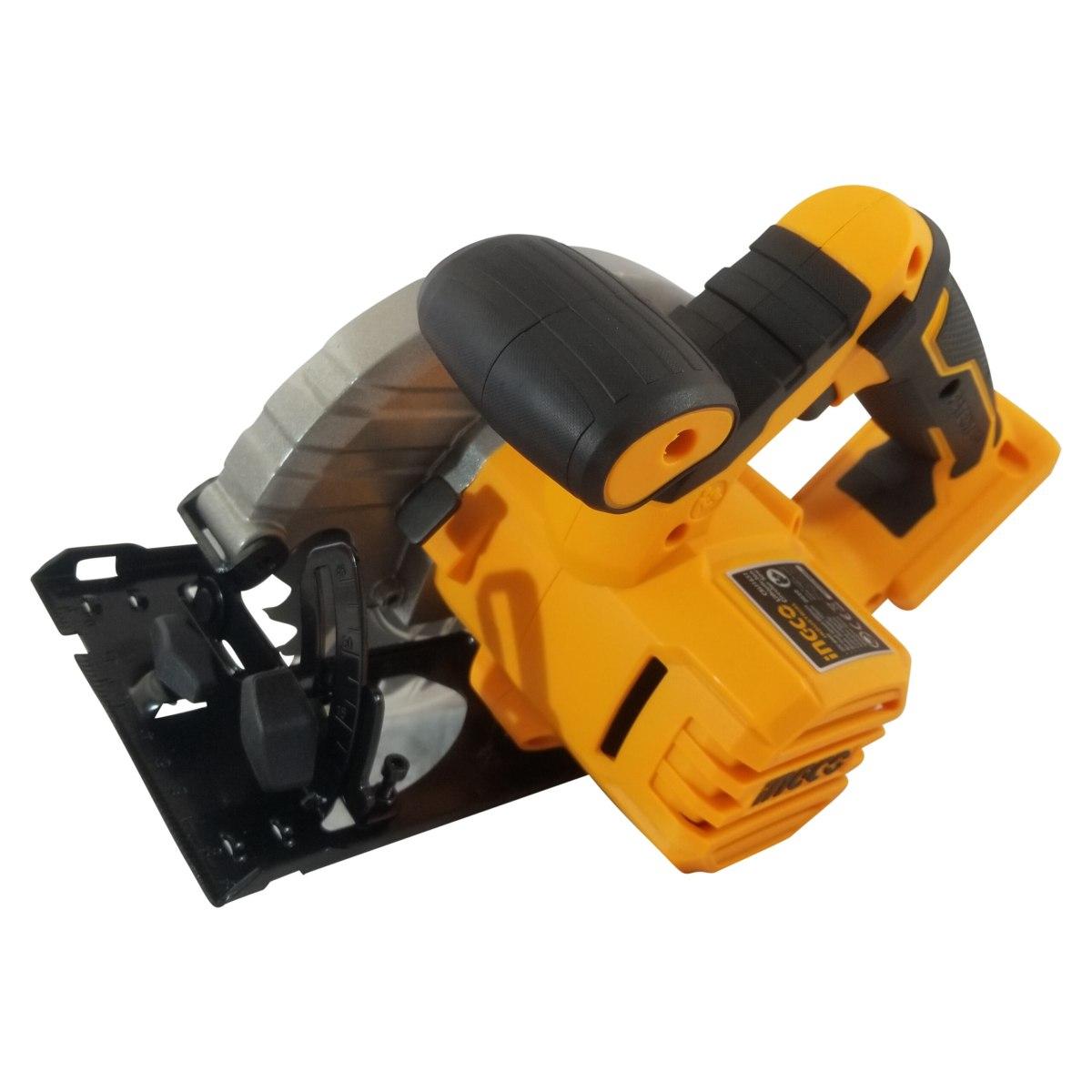 INGCO SEGA CIRCOLARE A BATTERIA 20V ø 165mm SOLO CORPO MACCHINA