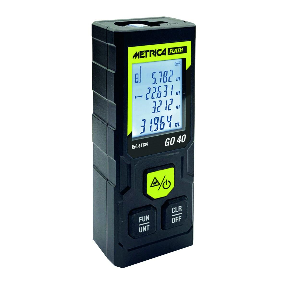 Metrica misuratore laser luce rossa 3 funzioni 40 metri go 40