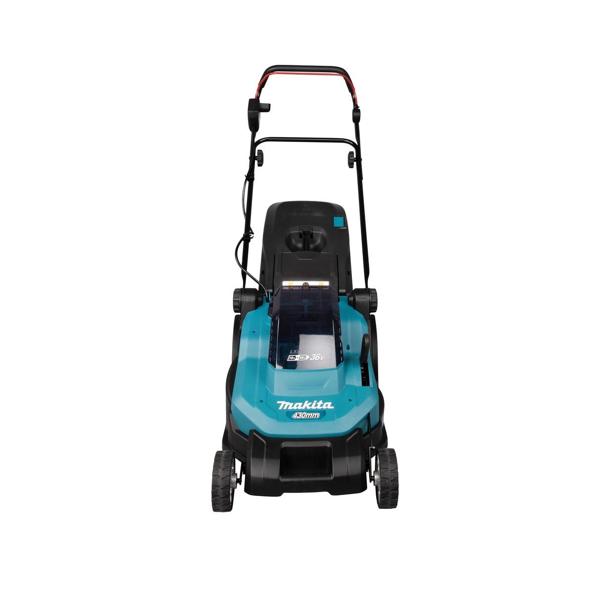 MAKITA RASAERBA BATTERIA 36V (18Vx2) 430mm 13 POSIZIONI DI TAGLIO 20-75mm SOLO CORPO MACCHINA DLM432Z