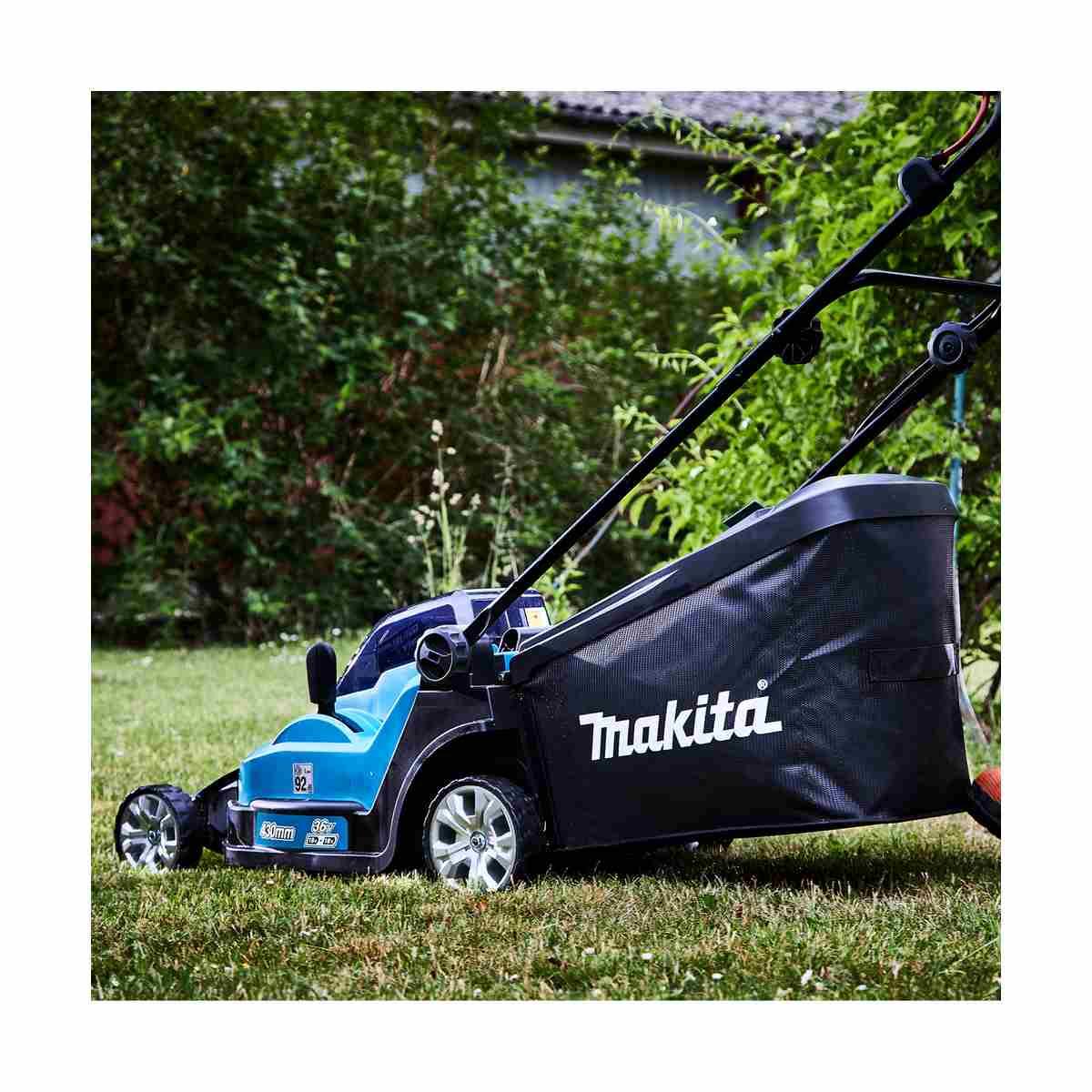 MAKITA RASAERBA BATTERIA 36V (18Vx2) 430mm 13 POSIZIONI DI TAGLIO 20-75mm SOLO CORPO MACCHINA DLM432Z