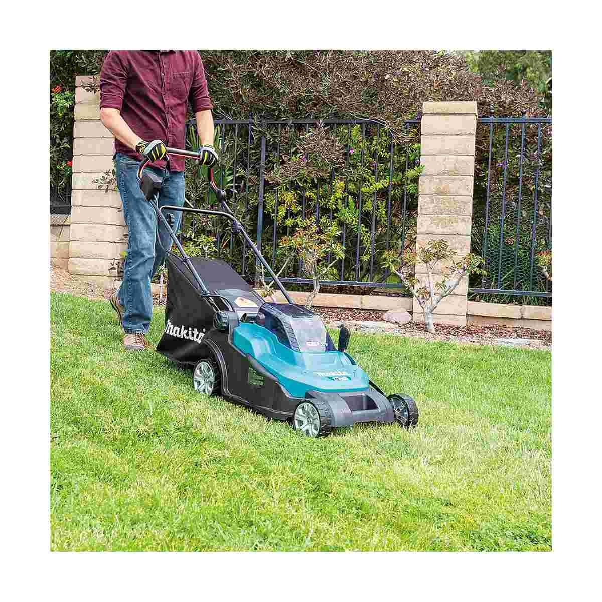 MAKITA RASAERBA BATTERIA 36V (18Vx2) 430mm 13 POSIZIONI DI TAGLIO 20-75mm SOLO CORPO MACCHINA DLM432Z