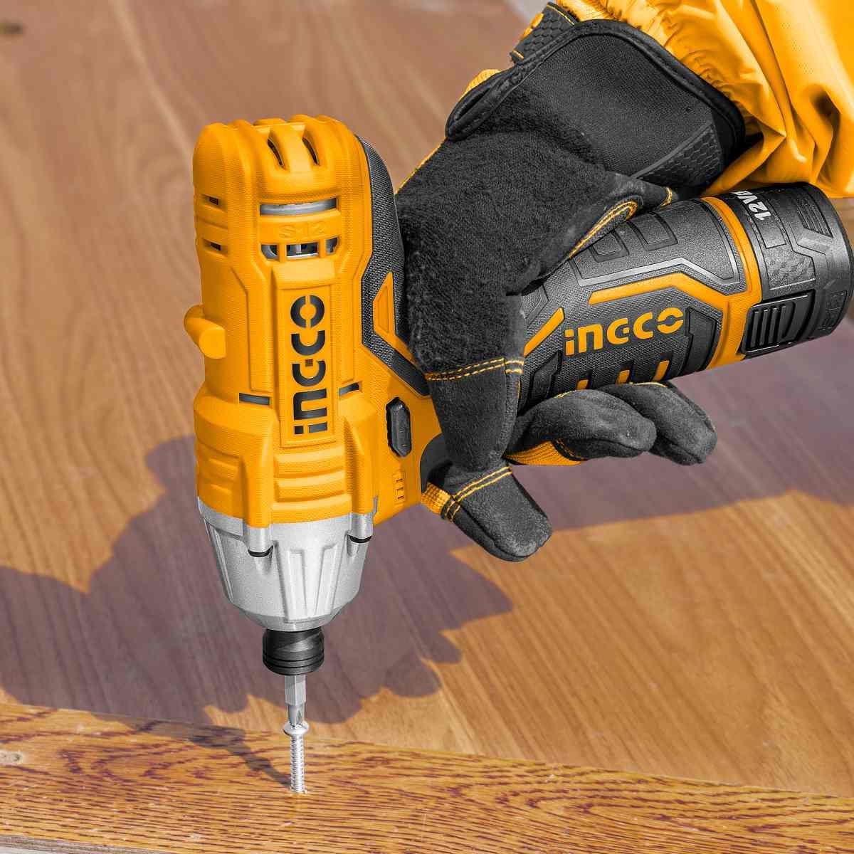 Ingco trapano avvitatore ad impulsi 12v con 2 batterie e caricatore in valigia cirli1201