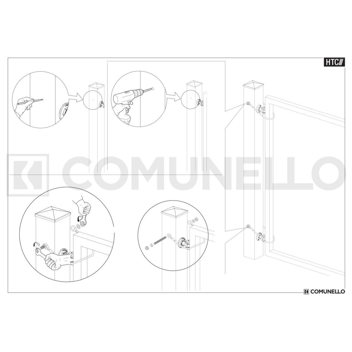 Sistema di sicurezza anticaduta per cancelli a battente