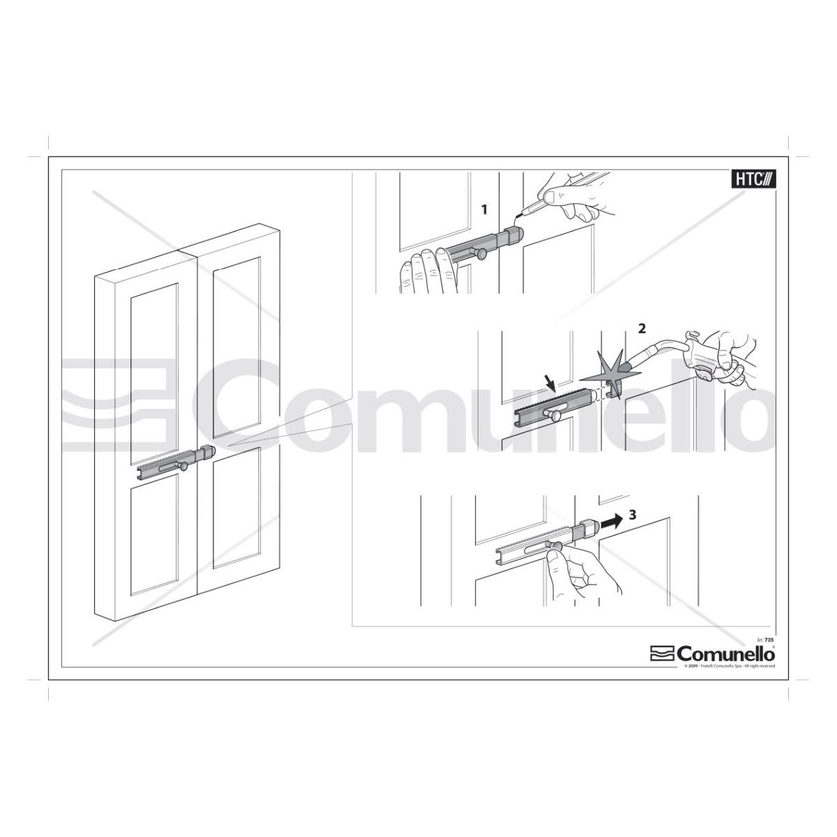 CATENACCIO DI CHIUSURA A SALDARE SICUREZZA PER CANCELLI art.735