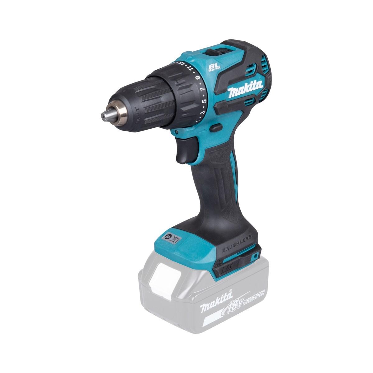 Makita trapano avvitatore a percussione a batteria 18v dhp490z solo corpo macchina