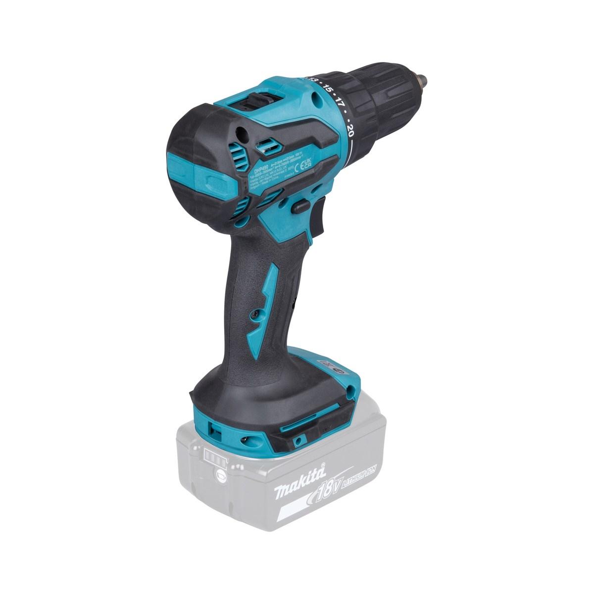 Makita trapano avvitatore a percussione a batteria 18v dhp490z solo corpo macchina