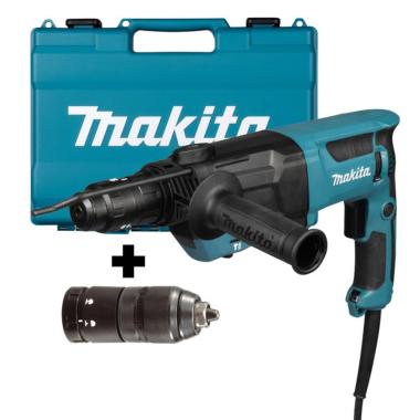 Makita tassellatore sds-plus hr2670 800w 3 funzioni + mandrino autoserrante in valigia