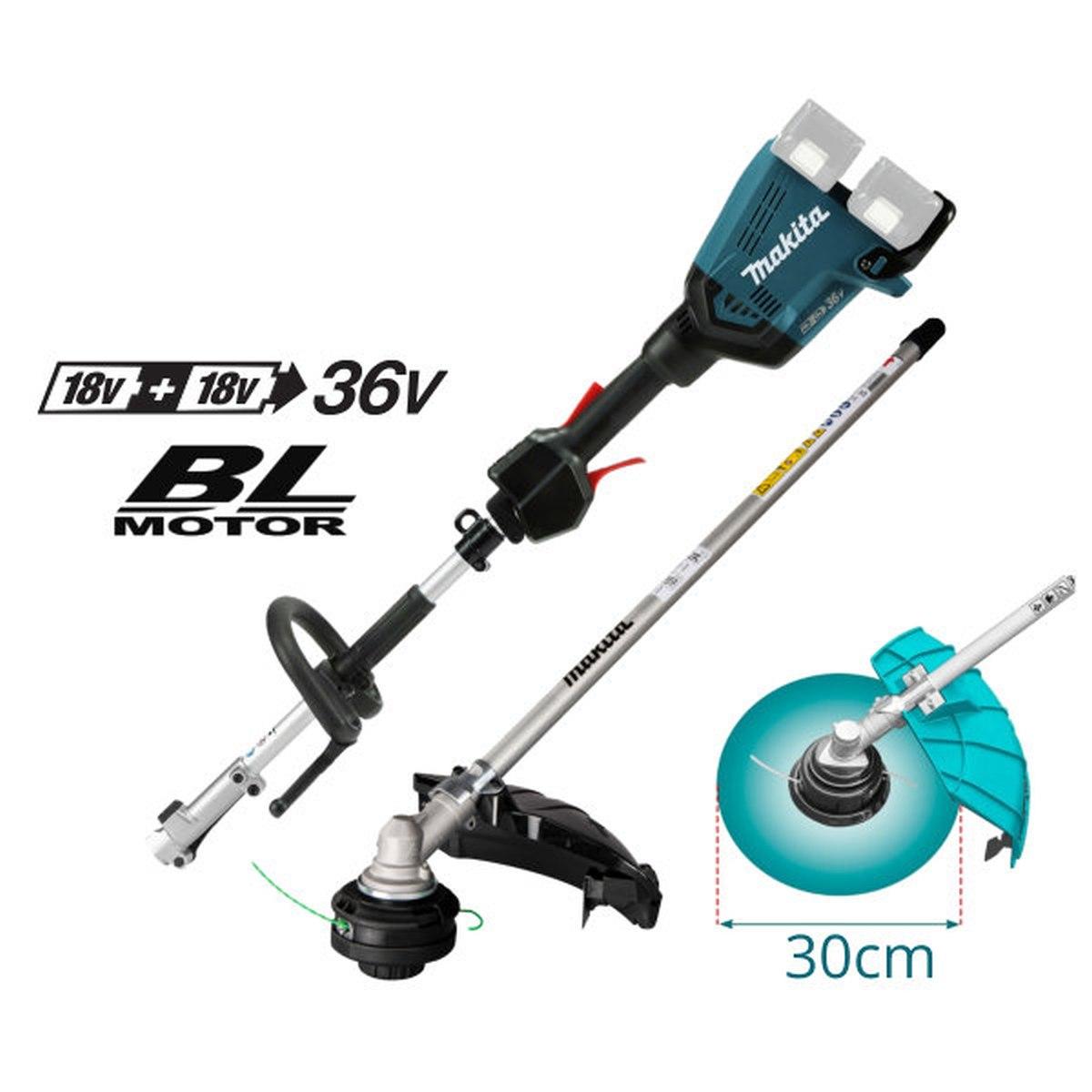 Makita decespugliatore a batteria 36v (18+18v) multifunzione dux60z + 191n31-5