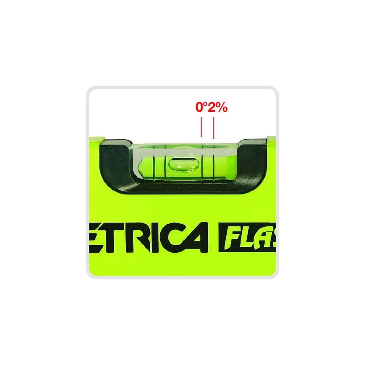 Metrica livella a bolle flash level antiurto con tappi in gomma antiscivolo