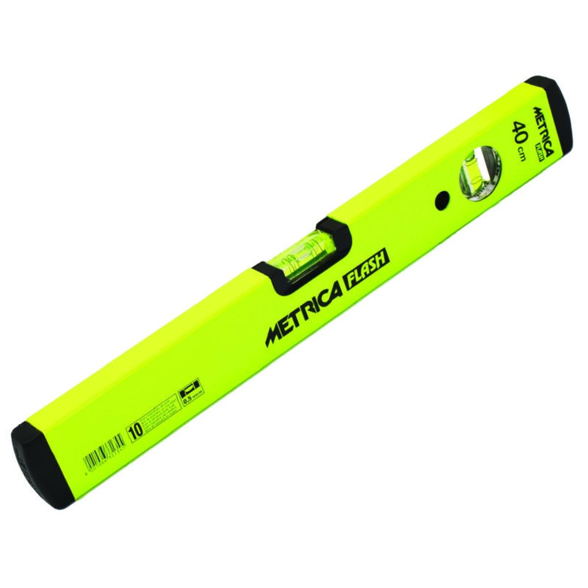 Metrica livella a bolle flash level antiurto con tappi in gomma antiscivolo