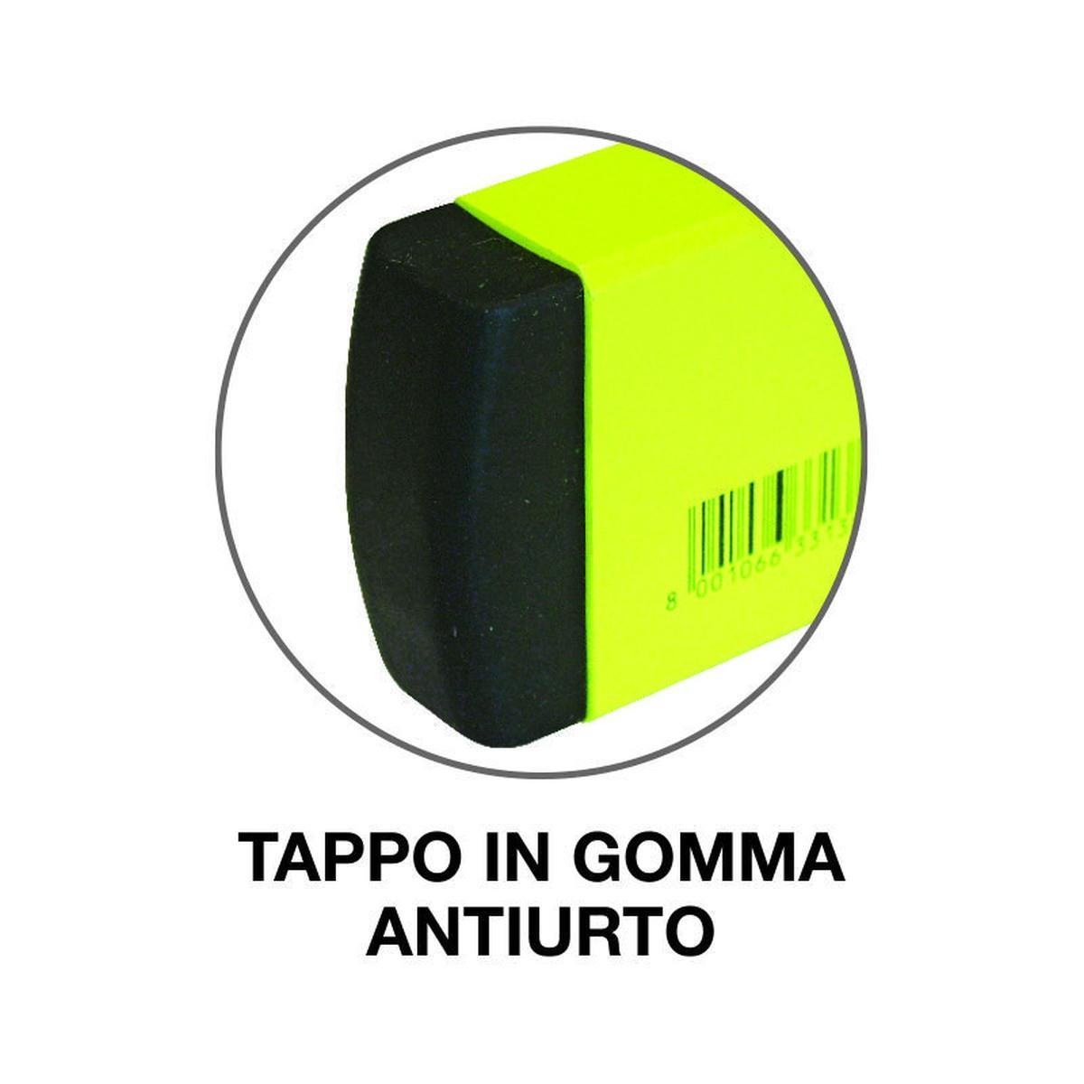 Metrica livella a bolle flash level antiurto con tappi in gomma antiscivolo