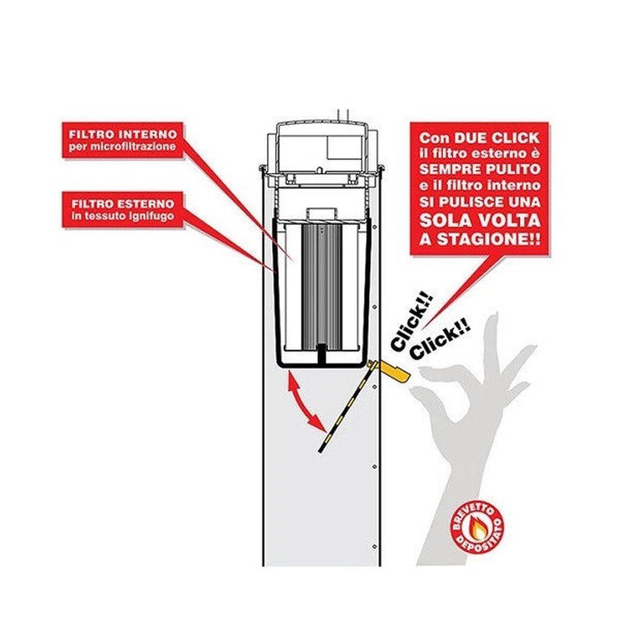 Fire and box aspiracenere ignifugo 2click 1000w 20lt doppio click w8020