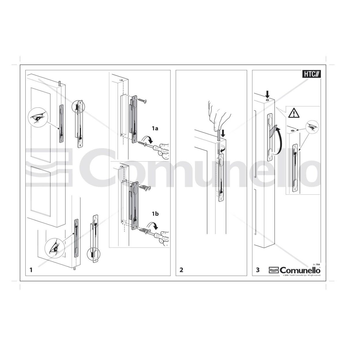 PALETTO INCASSO ZINCATO mm 24  ART. 704